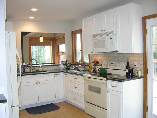The kitchen after being updated by Zimmerman Architects Denville NJ