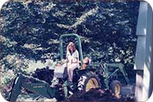 Faith Zimmerman is head back hoe operator for Contemporary Renovation in Denville NJ