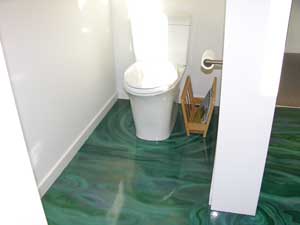 Custom painted floor