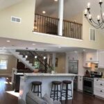 Open kitchen with view of loft
