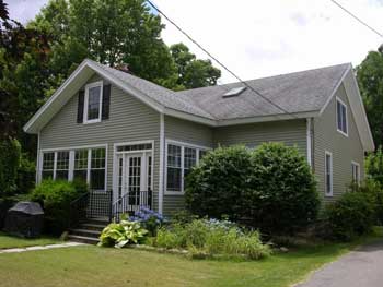 front of the house after renovation