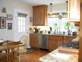 kitchen view after renovation