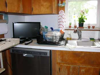 another view of the kitchen before the reno