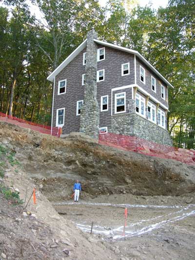 The dig for the garage