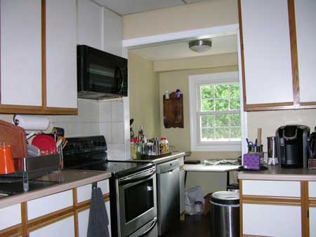 isolated kitchen work area - before